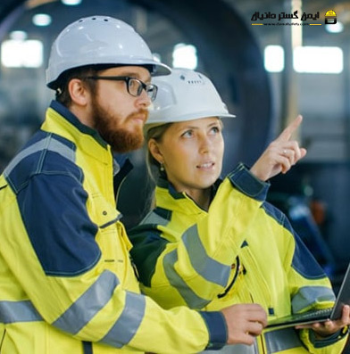 لباس کار شبرنگ دار